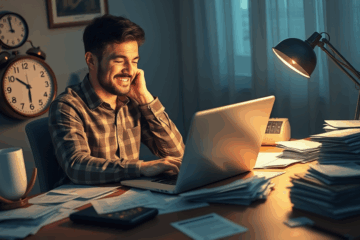 A person considering a quick personal loan during a financial crisis.