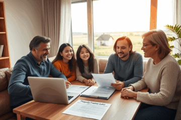 A visual representation of securing a personal loan with property as collateral