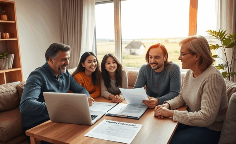 A visual representation of securing a personal loan with property as collateral