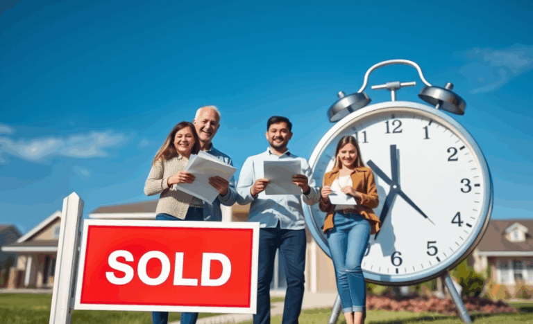 An image representing a fast mortgage loan process for homebuyers.