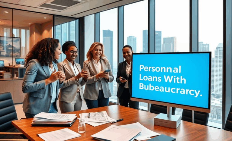 A person reviewing personal loan options for real estate investment without bureaucratic hurdles.