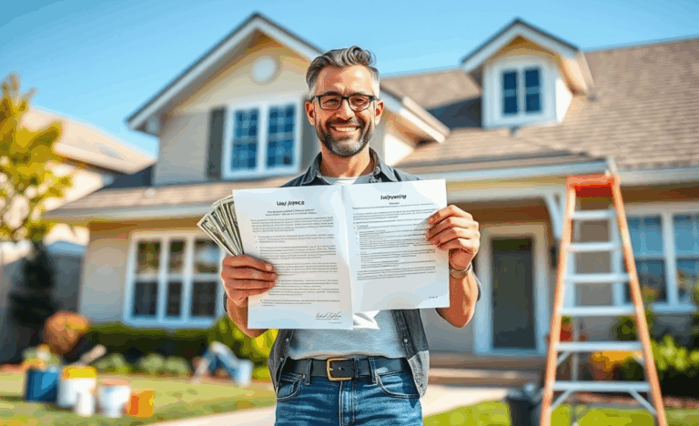 A graphic showing quick loan options for real estate refinancing.