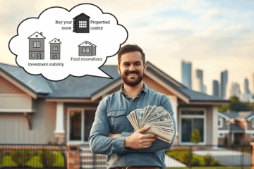 A visualization of real estate refinancing showcasing potential equity growth and investment opportunities.
