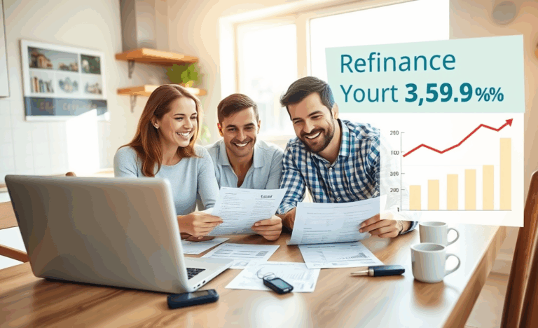 A person reviewing documents for hassle-free property refinancing.