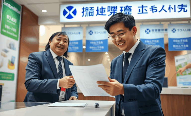 An individual exploring personal loan options from Sumitomo Mitsui Trust Bank for urgent financial needs.