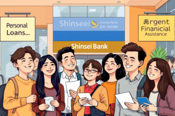 A person looking relieved after receiving assistance through Shinsei Bank personal loans for urgent financial needs.