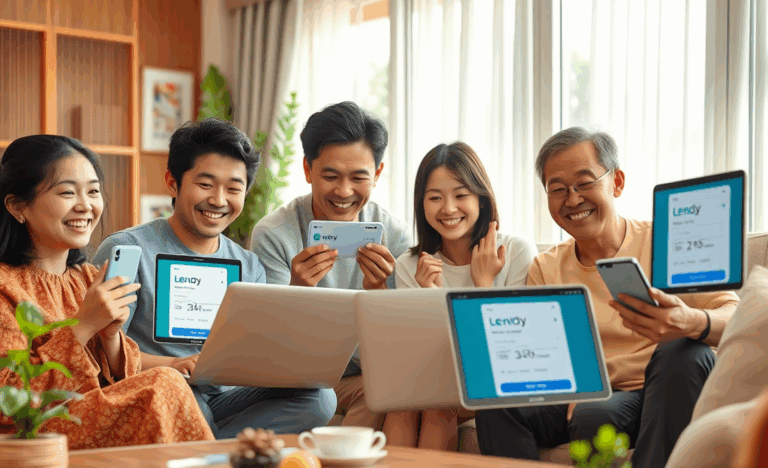 A visual representation of LENDY's personal loan service for urgent financial needs.