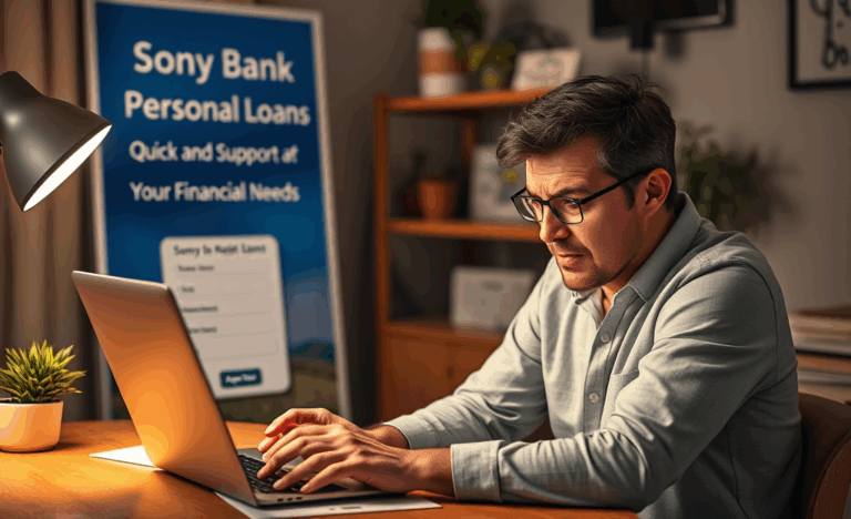 A representation of urgent financial support through Sony Bank's personal loans.